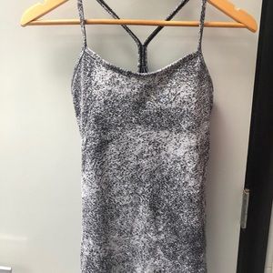 lululemon athletica Tops - Lululemon sz 6 grey racerback tank w/ built in bra lululemon athletica Tops - Lululemon sz 6 grey racerback tank w/ built in bra